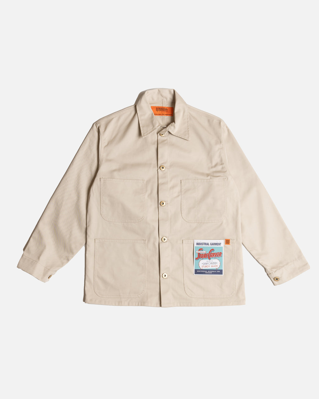 Universal Overall Light Twill Coverall Jacket Ivory – Club Luminaries