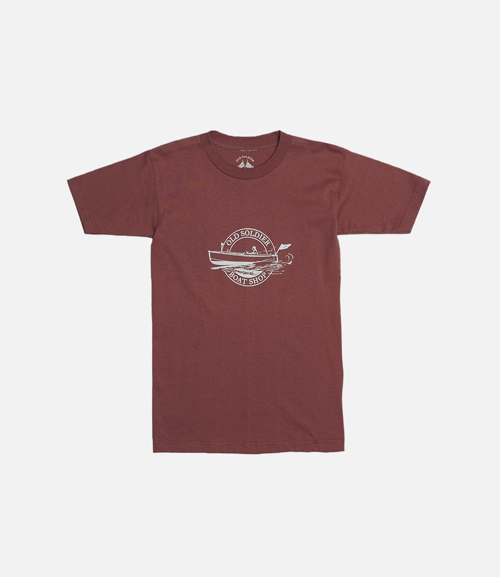 Old Soldier Boat Shop Tee, red