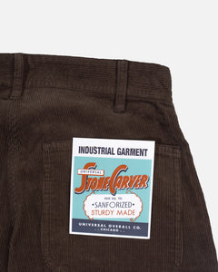 Universal Overall Corduroy Painter Pants Dark Brown