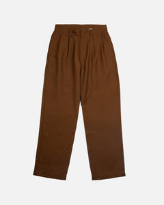 Universal Overall 2 Tuck Trousers Dry Serge Brown