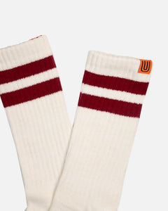 Universal Overall 3 Stripe Socks Red
