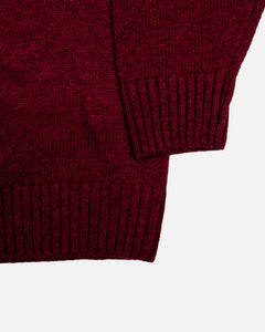 Universal Overall Crew Knit Sweatshirt Maroon