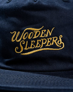 Wooden Sleepers Script Logo Cap Navy