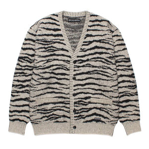 Wacko Maria TIGER MOHAIR CARDIGAN Ivory – Club Luminaries