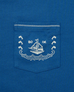 BODE Sailboat Pocket Tee Blue