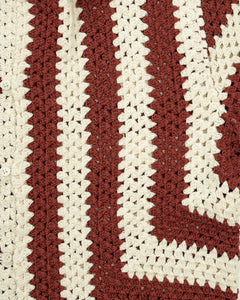 BODE Flagship Crochet Shirt Paprika