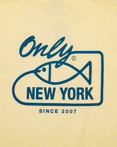 Only NY, Bait tshirt, faded yellow