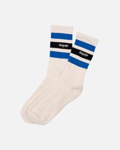Only NY, athletic stripe socks, natural