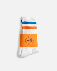Votta Stripe Socks Orange / Blue