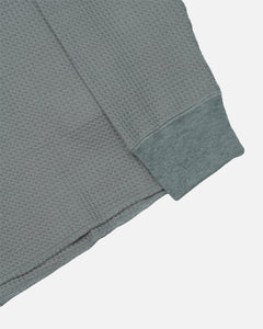 Universal Overall Waffle Long Sleeve Sweater Gray