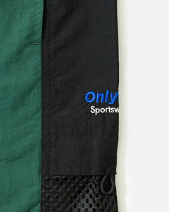 Only NY Nylon Athletic Shorts Dark Green