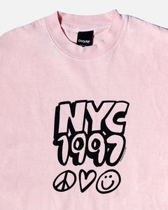 Only NY Bubble Tee Pale Pink