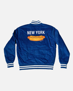 Only NY Hotdog Versity Jacket Blue