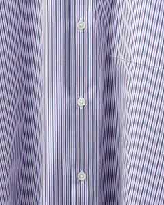 United Arrows & Sons Boxy Shirt Purple Stripe