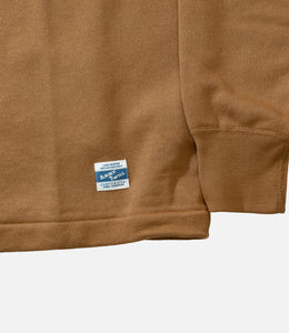 Army Twill Plain Sweater, camel