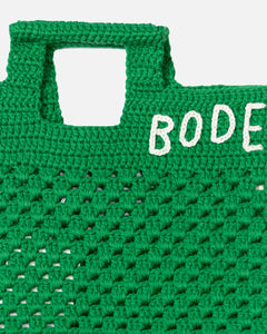 BODE Crochet Tote Green