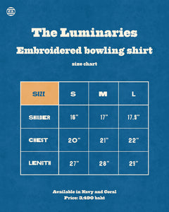 Luminaries Bowling Shirt, coral