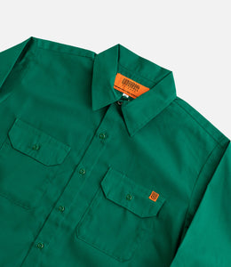 Universal Overall Plain Worker's Shirt Green