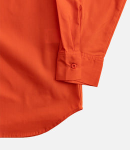 Universal Overall Plain Worker's Shirt Orange