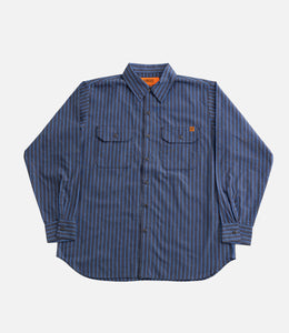 Universal Overall Stripe Worker's Shirt Gray