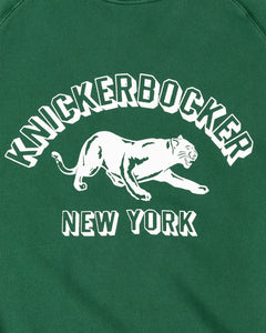 Knickerbocker Big Cat Raglan Crew Sweatshirt Green