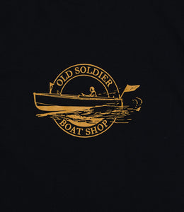 Old Soldier Boat Shop Tee, navy