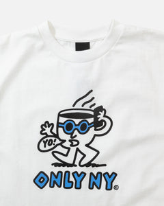 Only NY YO! Coffee Tee, white