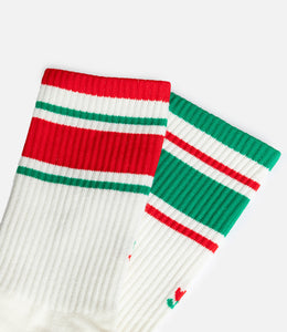 Votta mismatched socks green/red